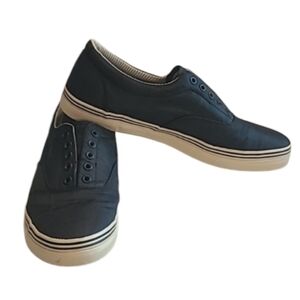 Kenneth Cole Reaction Around the Globe Slip On Sneaker Casual Deck Shoe Canvas